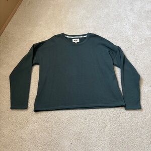 Madewell Women's Dark Green Crewneck Top